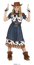 COSTUME COWGIRL BAMBINA TG. 7-9 ANNI