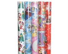 CARTA REGALO CON DECORO DISNEY  NATALIZIE 70X200CM ASS.