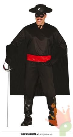 COSTUME ZORRO ADULTO TG. 52-54 L