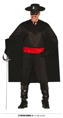 COSTUME ZORRO ADULTO TG. 52-54 L
