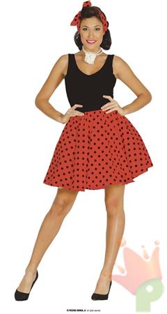 COSTUME PIN UP ROSSO ADULTA TG. 42-44 L