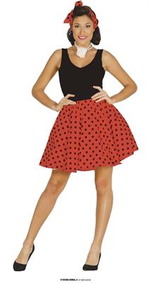 COSTUME PIN UP ROSSO ADULTA TG. 42-44 L