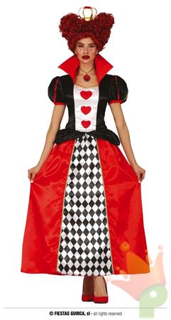 COSTUME REGINA DI CUORI ADULTA TG. 42-44 L
