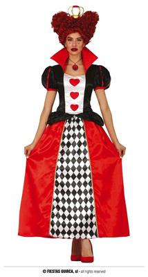 COSTUME REGINA DI CUORI ADULTA TG. 42-44 L