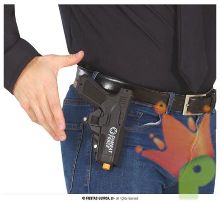 PISTOLA CON FONDINA, 20 CM