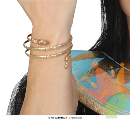 BRACCIALE EGIZIANO SERPENTE ORO