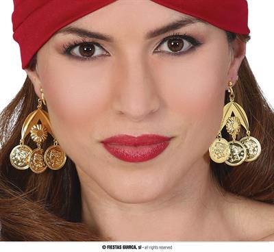 ORECCHINI ZINGARA METALLIZZATI