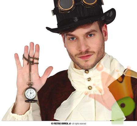 OROLOGIO DA TASCHINO CON CATENA STEAMPUNK