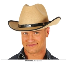 CAPPELLO COWBOY MARRONE CHIARO IN FELTRO