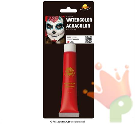 TUBETTO TRUCCO A BASE D'ACQUA ROSSO 20 ML