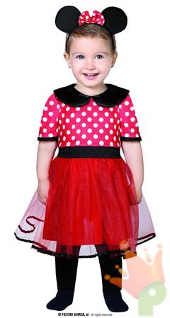 COSTUME TOPOLINA MINNIE BAMBINA TG. 2/3 ANNI