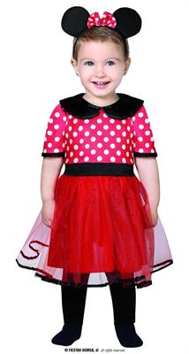 COSTUME TOPOLINA MINNIE BAMBINA TG. 2/3 ANNI