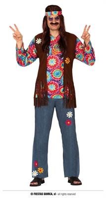 COSTUME HIPPIE ADULTO TG.48-50 M