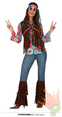 COSTUME HIPPIE ADULTA TG. 42-44 L