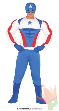 COSTUME CAPITAN AMERICAN ADULTO TG.48-50 M