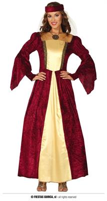 COSTUME DAMA MEDIEVALE ADULTA TG.38-40 M