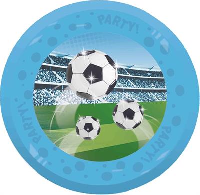 PIATTO IN PLASTICA SOCCER FANS 21 CM