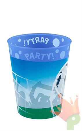 BICCHIERE IN PLASTICA SOCCER FANS 250 ML