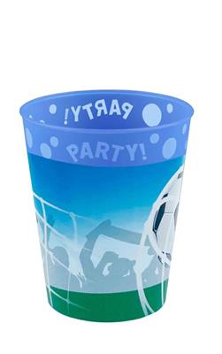 BICCHIERE IN PLASTICA SOCCER FANS 250 ML