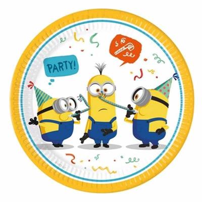 PIATTI MINIONS RISE OF GRU 23 CM 8 PZ