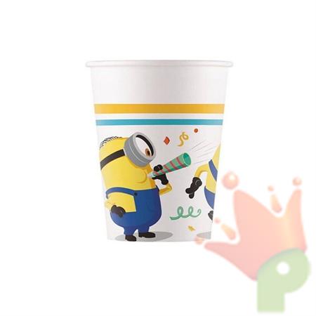 BICCHIERI IN CARTA MINION RISE OF GRU 8 PZ 200 CC