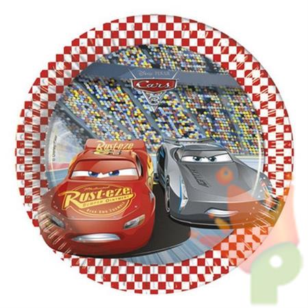 PIATTI CARS 8 PZ 20 CM