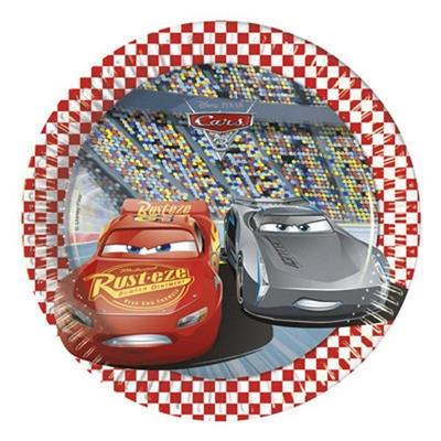 PIATTI CARS 8 PZ 20 CM
