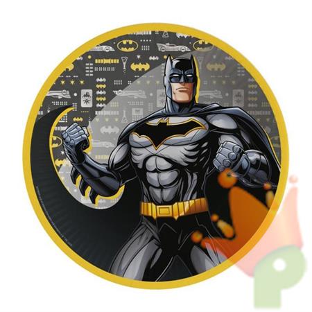 PIATTI IN CARTA BATMAN 23 CM 8 PZ