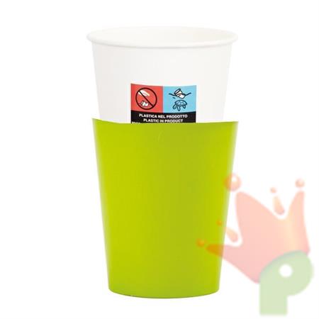 BICCHIERI IN CARTA COVER VERDE LIME 250 CC 8 PZ