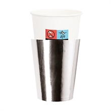 BICCHIERI IN CARTA COVER ARGENTO LUX 250 CC 8 PZ