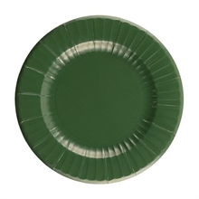 PIATTI IN CARTA VERDE SCURO 8 PZ 27 CM