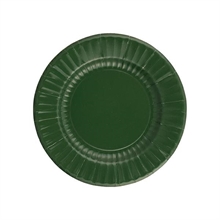PIATTI IN CARTA VERDE SCURO 8 PZ 21 CM