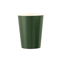 BICCHIERI IN CARTA VERDE SCURO 8 PZ 250 CC