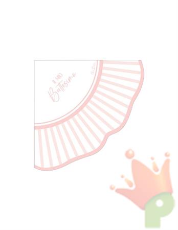 TOVAGLIOLI CON SMERLO IN MIO BATTESIMO ROSA 33X33 16 PZ