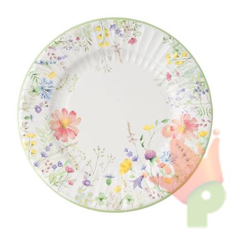 PIATTI IN CARTA IL GIARDINO 8 PZ 27 CM