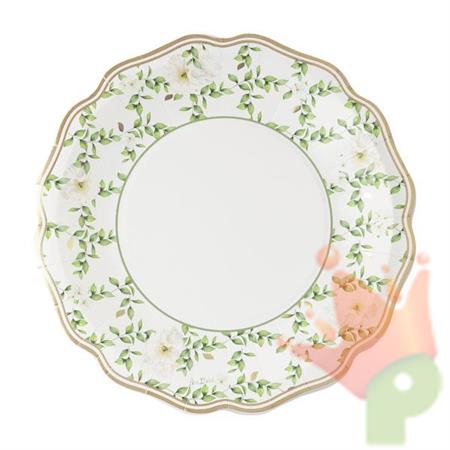 PIATTI IN CARTA CAMELIA 8 PZ 27 CM