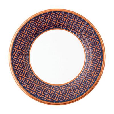 PIATTI IN CARTA BLU ARANCIONE 8 PZ 27 CM