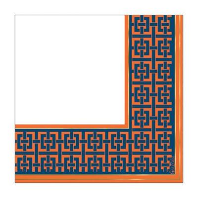 TOVAGLIOLI BLU E ARANCIONE 16 PZ 33X33