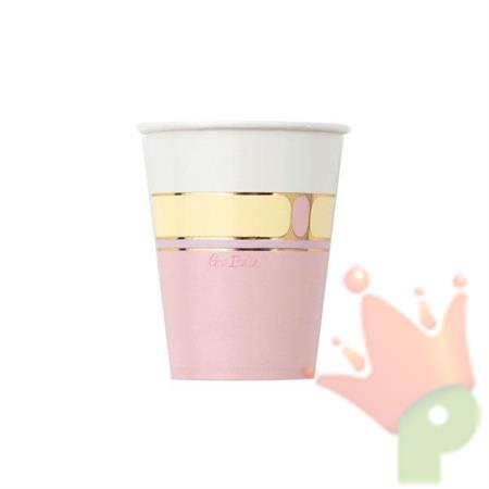 BICCHIERI IN CARTA VANITY PINK 8 PZ 250 CC