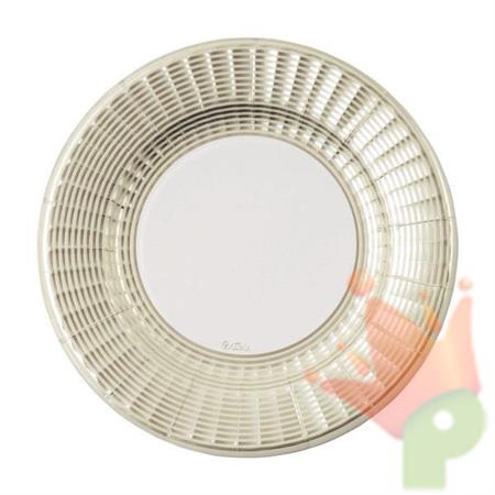 PIATTI IN CARTA ELEGANCE CHAMPAGNE 8 PZ 27 CM
