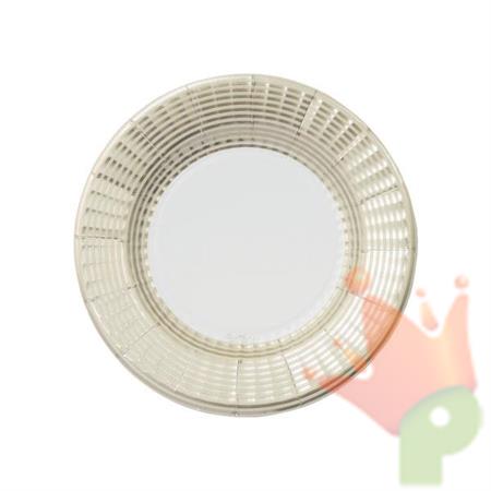 PIATTI IN CARTA ELEGANCE CHAMPAGNE 8 PZ 21 CM