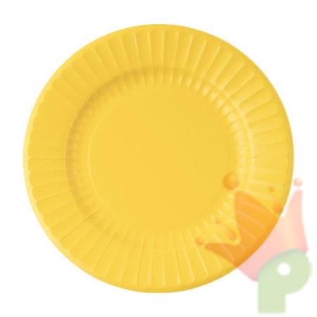 PIATTI GIALLI IN CARTA 8 PZ 27 CM