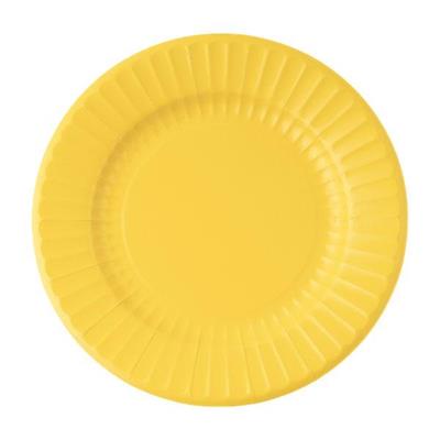 PIATTI GIALLI IN CARTA 8 PZ 27 CM