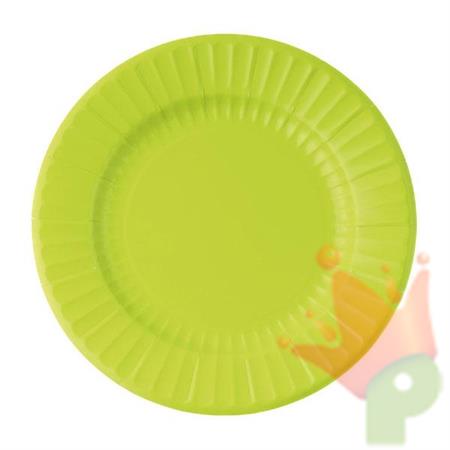 PIATTI VERDE LIME IN CARTA 8 PZ 27 CM