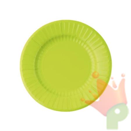 PIATTI VERDE LIME IN CARTA 8 PZ 21 CM