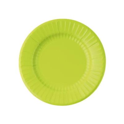 PIATTI VERDE LIME IN CARTA 8 PZ 21 CM