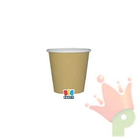 BICCHIERI 80CC ECOLOR ORO 25 PZ