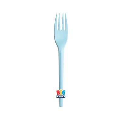 FORCHETTE ECOLOR CELESTE 20 PZ 16 CM