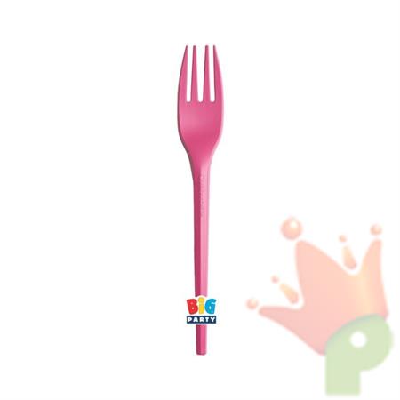 FORCHETTE ECOLOR FUCSIA 20 PZ 16 CM