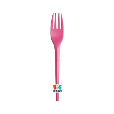 FORCHETTE ECOLOR FUCSIA 20 PZ 16 CM